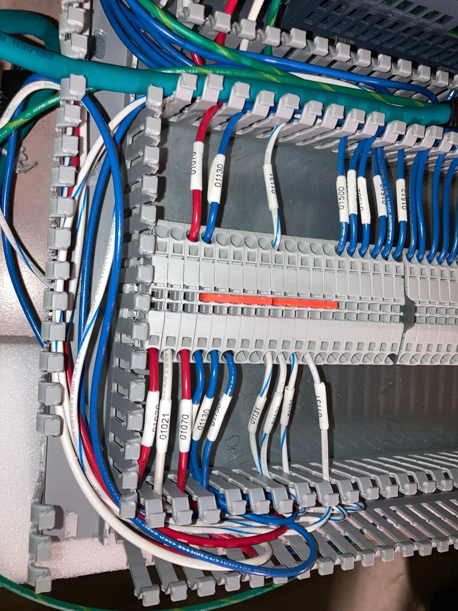 Automation wiring closeup